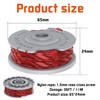 Lawn Trimmer Thread Spool, Pack of 4, Diameter 1.5 mm,