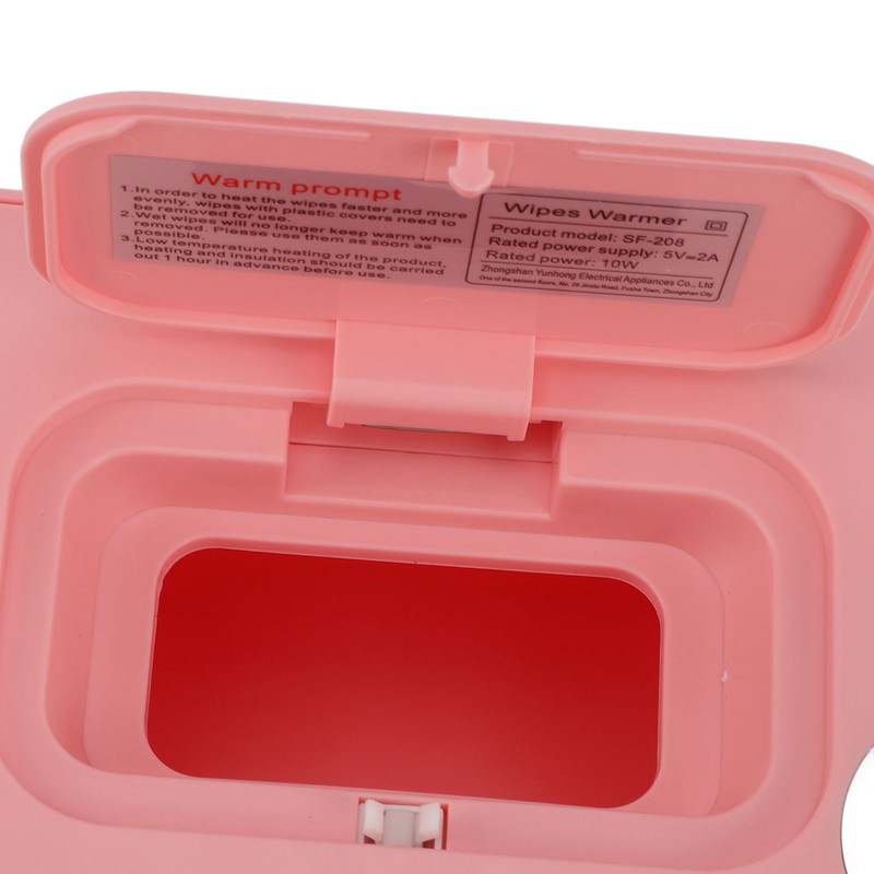 Wipes Warmer with Night Light Temperature Adjustable Refillable Multifunctional Portable