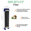 Standard Whole House Coconut Shell Granular Activated Carbon Water Filter