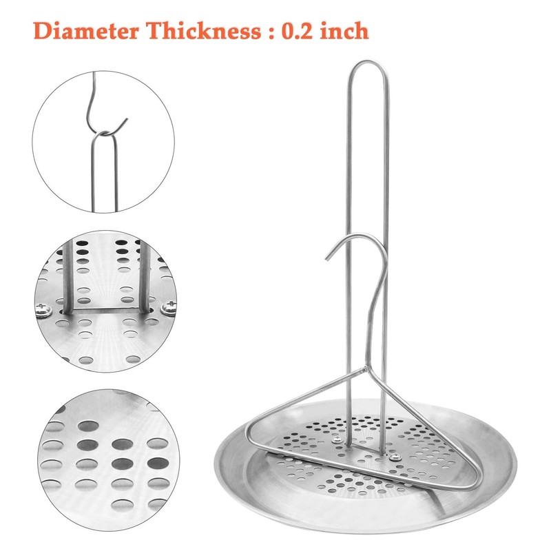 Intetiow Stainless Steel Turkey Chicken Fryer Accessory, Turkey Fryer Rack