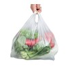 XUMIN Pack of 100 Clear Plastic Supermarket Vest, transparent, Classic