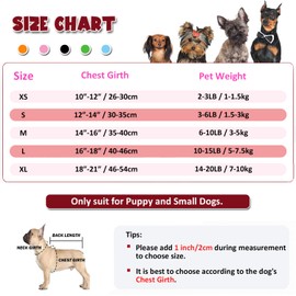 Small Dog Harness Leash Set,Daisy Floral Pattern Pet Harness Vest,Dog Breathable Mesh Adjustable D-Ring Reflective Walking Harness for Cat Puppy Small Medium Dog_XS(Green)