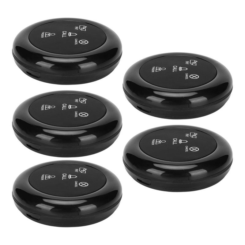 5pcs Wireless Caregiver Pager SOS Call Buttons 433MHz Smart Call