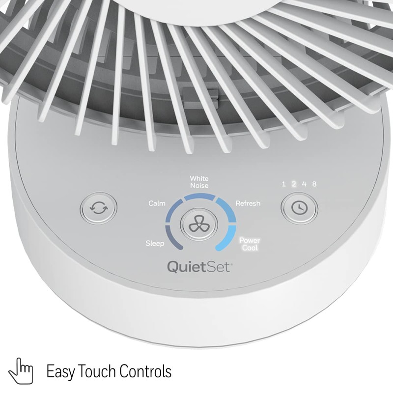 Honeywell QuietSet 5 Oscillating Table Fan, White – Personal and