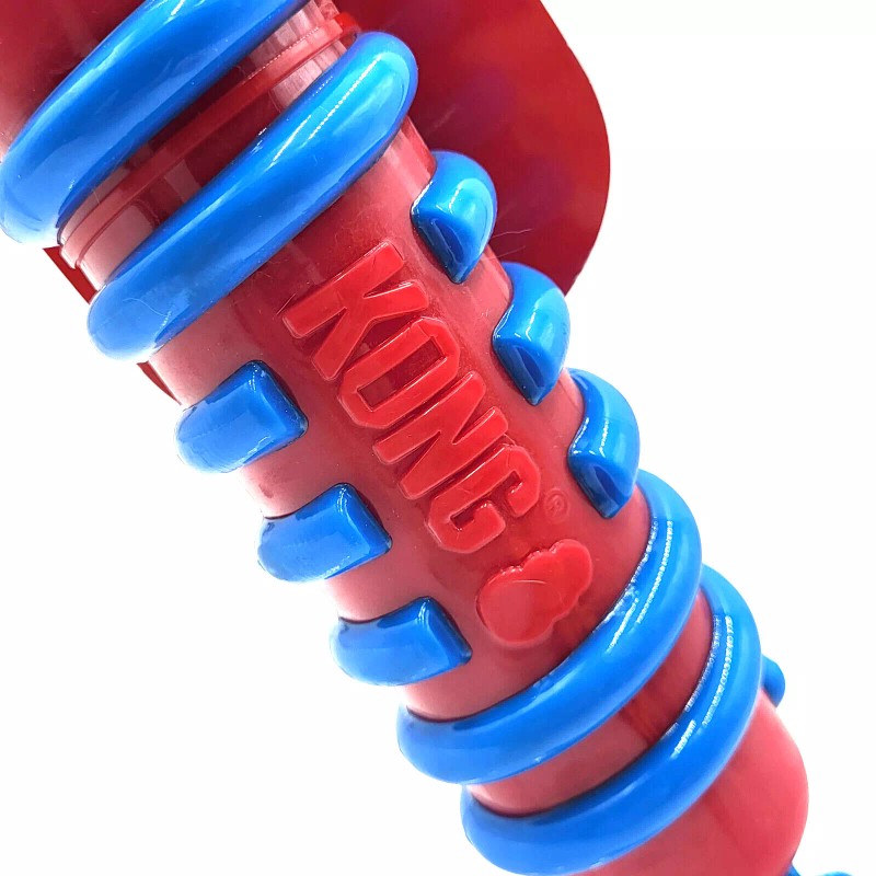 KONG Jaxx Brights Stick with Rope LARGE Interactive Tug &
