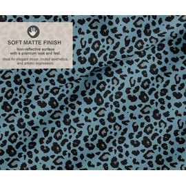 Soimoi Cotton Canvas Fabric Metreage - Printed Animal Skin Pattern, Blue | 56" Wide | Ideal for Sewing, Upholstery, Tote Bags, Home Decor & More, by 2 Metre