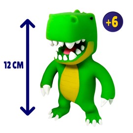 Bizak Monsterflex Stumple Guys, Video Game, T-Rex, Super Stretchy and Elastic, 15 cm, 16 Models to Collect, for Adults and Children from 4 Years (64390006-10)