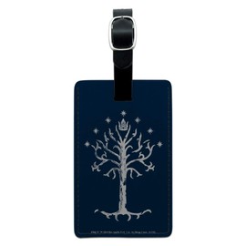 The LORD of The RINGS Tree of Gondor Rectangle Leather Luggage Card ID Tag