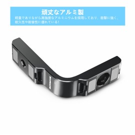 SHEAWA for DJI OSMO 360 L Shape Mount Holder + Magnetic Mount Adapter Aluminum Horizontal Vertical Click Release Mount Heavy Duty Magnetic Suction Accessories