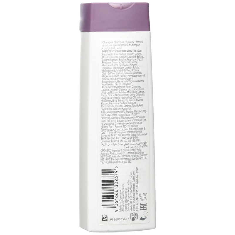 Wella SP Clear Scalp Anti-Dandruff Shampoo for Irritated Scalp 250ml