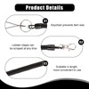 4PCS Spiral Fishing Lanyard Retractable Coiled Safety Cord with Carabiner