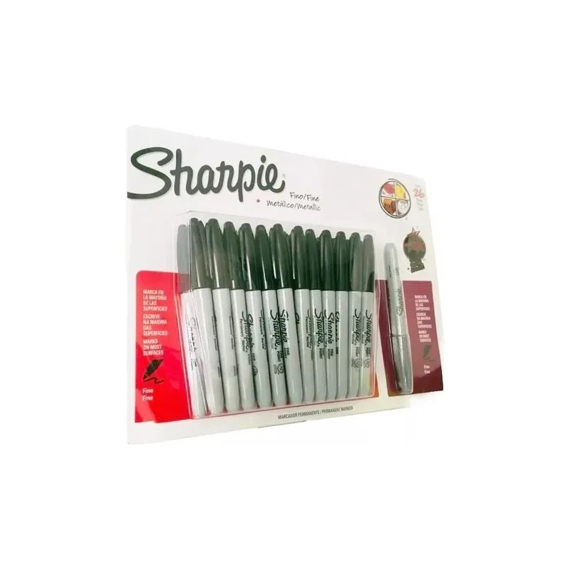 Sharpie Punto Fino Negro 26 Piezas Marcadores Plumones