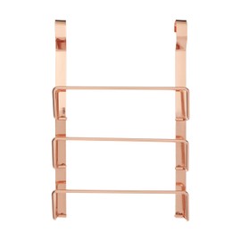 Premier Housewares SORELLO Aufhängen Pfanne Deckel Rack, Guaseisen, Rose Gold, 7 x 24 x 36 cm