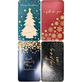 4 Traditional Christmas Money Wallets & Envelopes - Eco Packaging