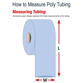 Aviditi Poly Tubing Roll, 2 1/2" x 1075', 4 Mil, Clear - for Custom Sized Poly Bags