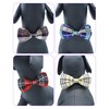PET SHOW 8 Pack Plaid Big Dogs Collar Bow Ties