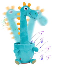 Dancing Cactus Toys,Talking Mimicking Singing Repeats What You Say:_Dancing Dinosaur 12.6 inch