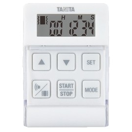 Tanita TD-370N WH Study Learning Timer with Strap, Vibration Function, 24 Hours, White