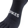 Spikes 5 Finger Grip Socks ST, Black, 23.0-25.0 cm