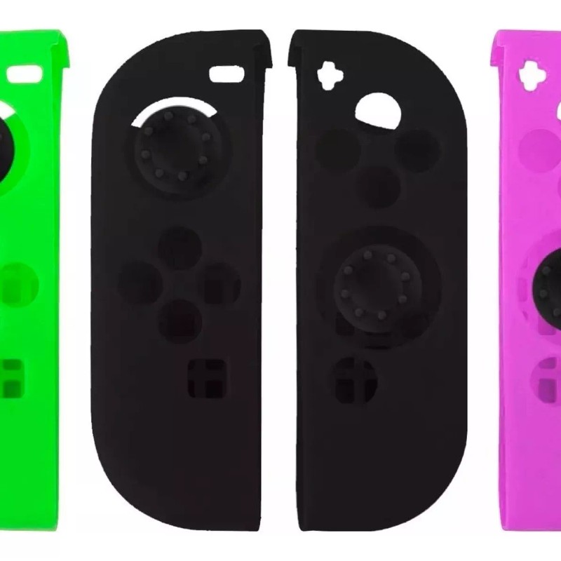Veraly Fundas Protector Silicón Joy-con Switch Thumb Grips F Color