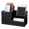 KINGFOM Desk Tidy Organiser Caddy Multifunction Leather Pen Pencil Pots