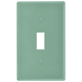 Matte Finish Toggle Light Switch Wall Plate Cover Electrical Outlet Size 1 Gang 2.9" x 4.6" Simple Living Room Bathroom Decor, Sage Green