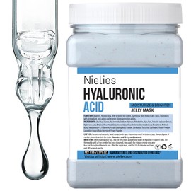 Mascarilla de gelatina, cuidado facial de la piel: juego de mascarillas de gelatina "Peel-Off" con ácido hialurónico, mascarilla de gelatina para trat