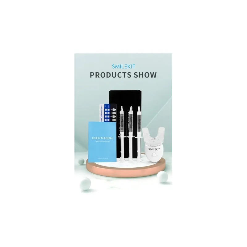 Kit Blanqueamiento Dental Smilekit Lampara Led Dientes Black
