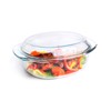 Oval Tempered Glass Casserole Dish, Tough Glass Casserole Baking Dish
