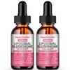 Healtionist 2 Pack 3000mg Liposomal Glutathione Liquid Drops with Vitamin