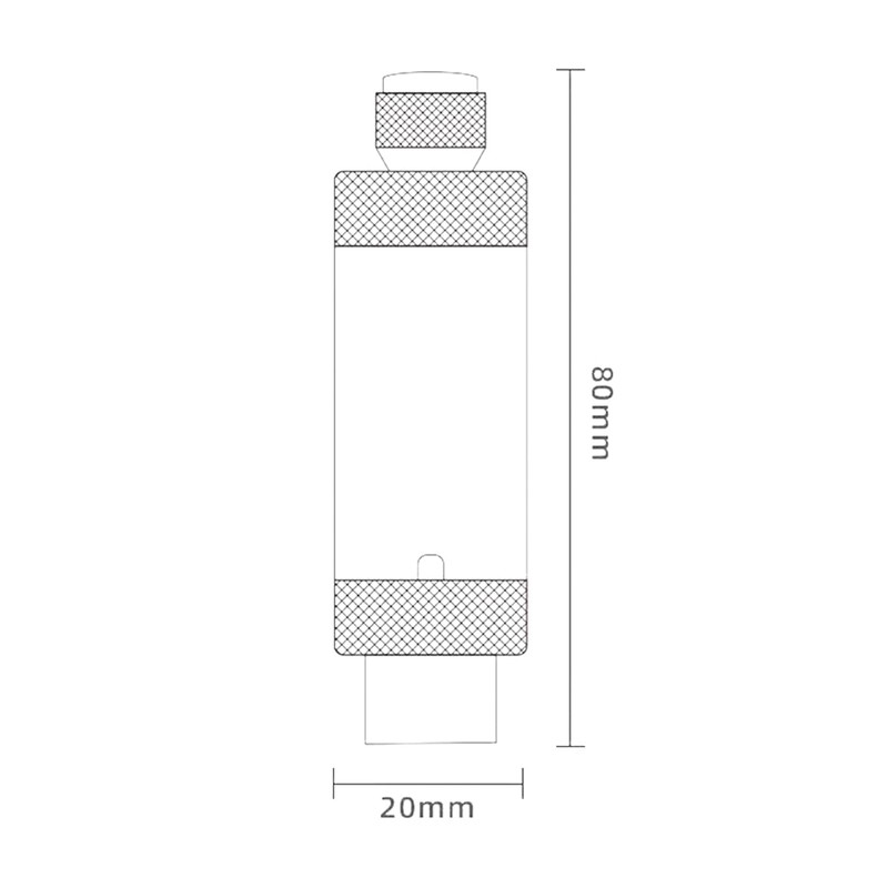 Laroal CO2 Bubble Counter Aluminum Alloy Non-Return Aquarium CO2 Regulator