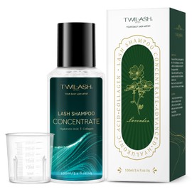 Lash Shampoo Concentrate (100ml/ 3.42oz): Deep Cleanse, Long-Lasting Hydration, Gentle Formula (Sensitive Eyes & Lash Extensions Makes Up To 20.5oz), 6 Customizable Fragrances (Lavender)