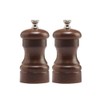Chef Specialties 4" Capstan Pepper Mill and Salt Mill Set, Walnut