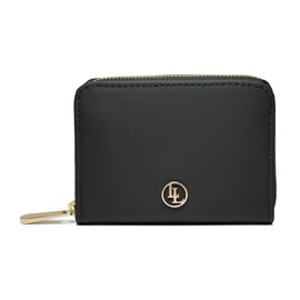 Locklair Vegan Women's Purse, Small Women Wallet with RFID Protection & Zip, Durable Purse Sustainable, black, S, Modern