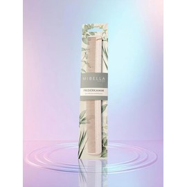 Mibella Beauty & Co Frisierkamm, Nachhaltig aus Weizenstrohfasern, Antistatisch, Zweiseitige Zahnung, 23777