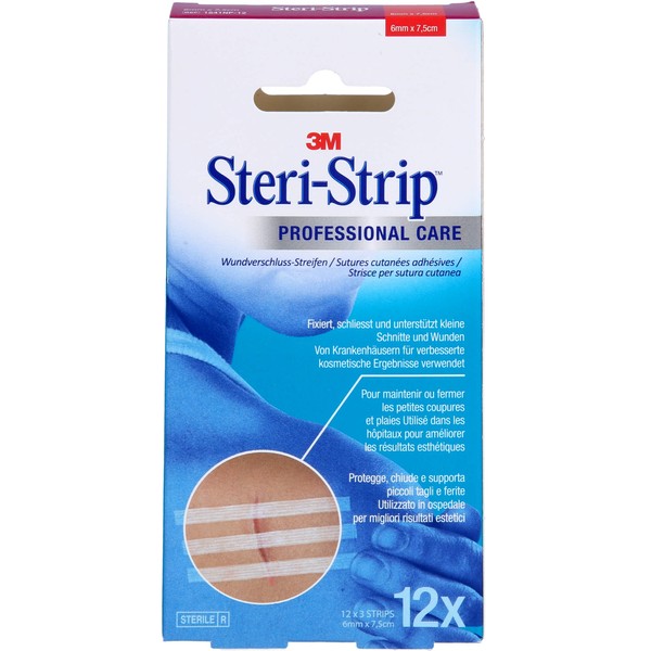 Nicht vorhanden Steri Strip steril 6 mm x 75 mm, 12X3 St