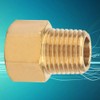 Shower Hose Adapter Bsp to NPT Adapter, Brass Pipe Screw