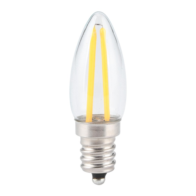 10Pcs E12 Long Filament Small LED Light Bulbs Dimmable Lamp