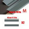 17.72-Inch Modular Aluminum Ramp for Doorway Transitions – 2-Piece Anti-Slip