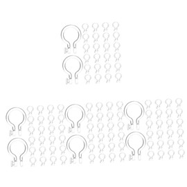 Operitacx Pack of 200 Nose Clip Nose Rings Clip On Nose Ring Clip-On Earrings Converter Ring for DIY Nose Ring Craft Japanese and Korean Earrings Silica Gel