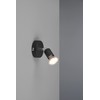 Reality Leuchten Paris R80911032 Wall Spotlight Metal Black Matt Exclusive