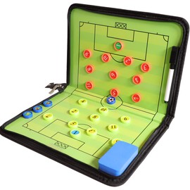 Soccer Board, Strategy Board, Foldable, Magnet, Includes Exclusive Pen, Coaching Board, Strategy Guidance, Tactical Board, Tactical Board, Zipper Type, Meetings, Convenient to Carry