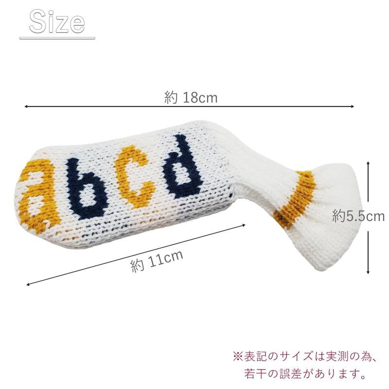 Putter Cover, Knit, Pin Type, Cover, Retro Pin Type, Cover,