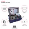 SwissGear Sion Softside Expandable Luggage, Blue, Checked-Large 29-Inch