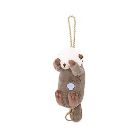 Libuhahato Reel Mascot, Kubinekko Sea Otter, Total Length Approx. 5.1 inches (13 cm), Key Chain, 97123-10