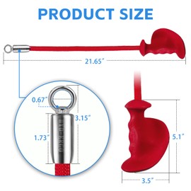 HXD-ERGO Single Tricep Rope, 2 Pieces Ergonomic Heavy Duty Tricep Rope Cable Attachments for Home Gym Cable Machine Pull Down Workout Arm Strength Training