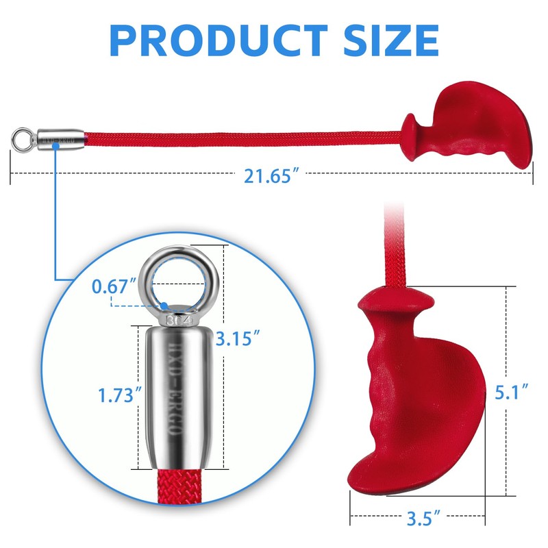 HXD-ERGO Single Tricep Rope, 2 Pieces Ergonomic Heavy Duty Tricep