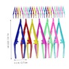 Mikinona 2sets Professional Makeup Tool Set Plastic Eyebrow Tweezers Eyebrow