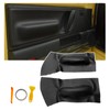SecosAutoparts Pair Black Door Panel Replacement Armrest Cover Compatible with