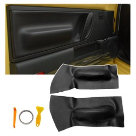 SecosAutoparts Pair Black Door Panel Replacement Armrest Cover Compatible with Volkswagen Beetle 1998 1999 2000 2001 2002 2003 2004 2005 2006 2007 2008 2009 2010
